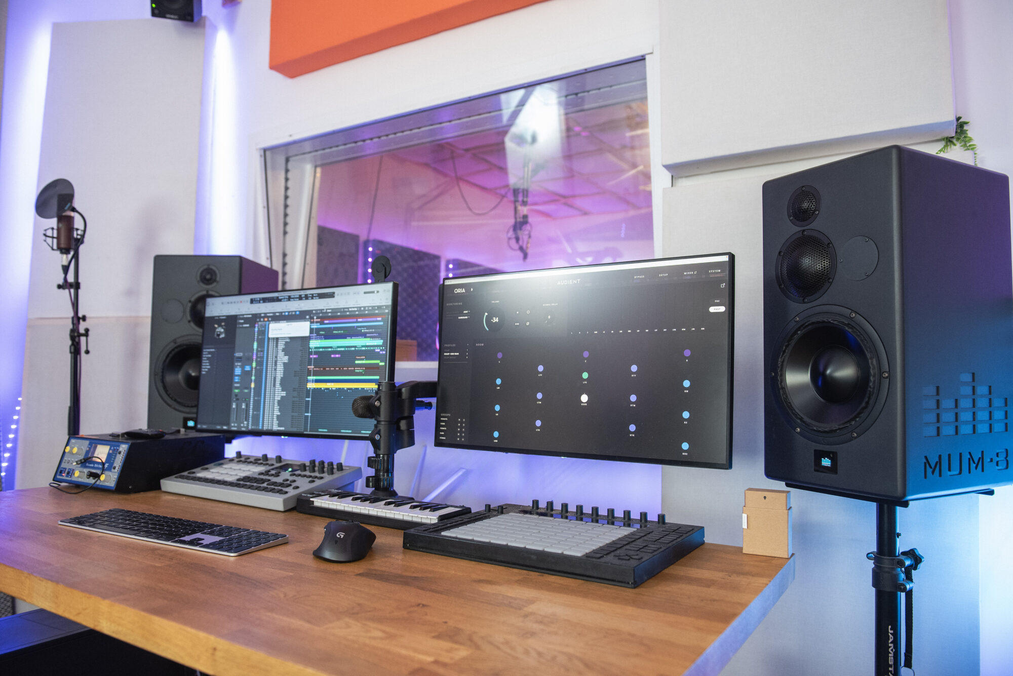 Recording console and equipment at Lost Oscillation